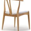 VS Venta-stock Pack 2 chaises Rustic, Couleur Chêne, Bois Massif, 55 cm (Longueur) 54,5 cm (Profondeur) 76 cm (Hauteur)