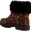 41KqPxUCWeL._AC_.jpg Primtex Bottines Rangers Boots fourrées Femme avec Revers Fourrure en Simili Cuir-