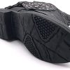 Angkorly - Chaussure Mode Bottine Motard Effet Vieilli Couverte Femme clouté tressé Boucle Talon Bloc 3.5 CM