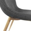 Menzzo Gao Lot de 4 Chaises Scandinaves, Tissu, Gris, 45 x 55 x 87 cm