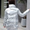 41UIkUZk8LL._AC_.jpg SG-TECH Manteau Femme Automne Hiver Visage Lumineux Manteau Coton Lâche Col Veste