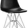 Lot de 4 chaises de salle à manger modernes de style européen avec pieds en bois et peinture respectueuse de l'environnement, noir, blanc (noir)