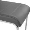 TecTake 800810 Lot de 6 Chaises de Salle à Manger Dossier Ergonomique Assise et Dossier Rembourrés Piètement en Acier – Diverses Couleurs (Gris)