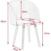 WOLTU 1x Chaise de Salle à Manger Chaise de Repas en Velours Fauteuil de Cuisine, Rose, BH121rs-1