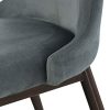 HOMCOM Lot de 2 chaises de Salle à Manger Chaise de Salon Pieds en métal 45 x 57 x 87 cm Gris