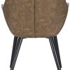 WOLTU BH251dbr-1,1 Chaise de Salle à Manger Moderne Chaise de Cuisine en Similicuir et métal,Brun Foncé