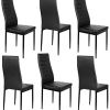 41rgTe36IDL._AC_.jpg meihe Lot de 6 Chaises de Salle à Manger, Chaise de Cuisine en Similicuir-Fauteuil de Cuisine pour Salle à Manger, Cuisine, Salle de Réunion (48 * 42 * 98 cm)