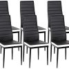 Vendeur pro Lot de 6 chaises Romane pour Salle à Manger, Chaises de Salle à Manger Moderne, 48 * 42 * 97 cm