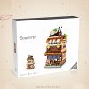 41uNv4WqfUS._AC_.jpg Myste Architecture Jeu de Construction, 412Pièces Japonais Street View Boutique Ramen Maison de Ville Maquette Bâtiment Modulaire, Mini Blocs de Construction Not Compatible avec Lego