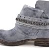 Angkorly - Chaussure Mode Bottine Motard Couverte Femme Boucle lanière tressé Talon Bloc 3.5 CM - Intérieur Légèrement Fourrée