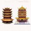 511i6qAo3XL._AC_.jpg HYZM Architecture Ancienne Tour Jeu de Construction, 2912 Pièces Modular Chinois Architecture Modèle Blocs de Construction, Compatible avec Lego