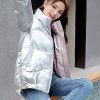 512FIv3V5OL._AC_.jpg SG-TECH Manteau Femme Automne Hiver Visage Lumineux Manteau Coton Lâche Col Veste