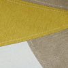 HOME DECO FACTORY Lot de 2 Chaises Patchwork, Hêtre, Jaune, 58x86,5x47 cm