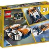 515FtYC8bOS._AC_.jpg LEGO 31089 Creator La Voiture de Course Sportive et Bateau à Moteur 3 en 1, Jouets de véhicule pour Les Enfants de 7 Ans et Plus