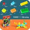 5187l8m9lhS._AC_.jpg iNeego Briques de Construction de 1000 Pièces Bloc de Construction Fille et Garçon Boîte de Briques Jouet pour Enfants 6 Ans et Plus, Compatible avec d'autres Marques, 6 Couleurs Classiques, 6 Formes
