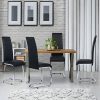 518I5WokjCL._AC_.jpg IDMarket - Lot de 4 chaises MIA Noires pour Salle à Manger