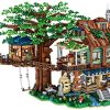 Myste Architecture Bâtiment Cabane dans Les Arbres dautomne avec Balançoire, 4761Pièces MOC Modular Maison Jeu de Construction, Compatible avec Lego Ideas 21318