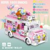 519SKbaDhBS._AC_.jpg Jeux de Construction Enfant Camions Le Dessert 590 pièces Jeu de Construction 6 7 8 9 10 11 12 Ans Briques de Construction Roses Jouet Fille 6 Ans et+