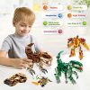 VATOS Jouet de construction de dinosaure pour garçons: 979 pièces Ensemble de Briques de construction 12 modèles pour enfants Âge 5 6 7 8 9 10 11 12 ans Tyrannosaure Figures Cadeaux Kits pour fête