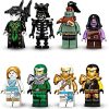 LEGO 71722 Ninjago Le Donjon du Sorcier au Crâne, Ensemble de Construction 2 en 1 et Jeu de société avec 8 Figurines
