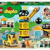 51KRoPiohjL._AC_.jpg LEGO 10932 Duplo Town La Boule De Démolition Jeu De Construction avec Camion, Grue Et Bulldozer, Jouets Enfants de 2 Ans Et Plus