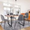 MEUBLE COSY Lot de 4 Chaise de Salle à Manger Scandinave Fauteuil de Salon Cuisine Bureau