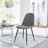MEUBLE COSY Lot de 4 Chaise de Salle à Manger Scandinave Fauteuil de Salon Cuisine Bureau