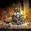 LEGO 71722 Ninjago Le Donjon du Sorcier au Crâne, Ensemble de Construction 2 en 1 et Jeu de société avec 8 Figurines