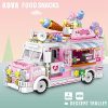 51YSpGsCoS._AC_.jpg Jeux de Construction Enfant Camions Le Dessert 590 pièces Jeu de Construction 6 7 8 9 10 11 12 Ans Briques de Construction Roses Jouet Fille 6 Ans et+