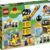 51dFuJ3MriS._AC_.jpg LEGO 10932 Duplo Town La Boule De Démolition Jeu De Construction avec Camion, Grue Et Bulldozer, Jouets Enfants de 2 Ans Et Plus