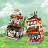 51dMV91q2KS._AC_.jpg Myste Architecture Jeu de Construction, 412Pièces Japonais Street View Boutique Ramen Maison de Ville Maquette Bâtiment Modulaire, Mini Blocs de Construction Not Compatible avec Lego