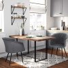 51f5fqvg8LL._AC_.jpg SONGMICS Lot de 2 Chaise de Salle à Manger, Fauteuil, Siège Moderne rembourrée, avec Dossier, Pieds en métal et revêtement en Velours, pour Salle à Manger, Chambre, Gris LDC83GY02