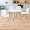 51hCSiEtCL._AC_.jpg IDMarket - Lot de 4 chaises ROBINE Blanches pour Salle à Manger