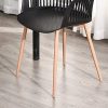 51iy9yIoLL._AC_.jpg HOMCOM Lot de 2 chaises de Salle à Manger, Chaise de Cuisine, Design élégant Moderne, Pieds antidérapants métal, Dossier Large accoudoirs ergonomiques, Grand Confort, 58 x 53 x 81,5 cm, Noir
