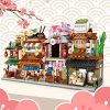 51qnLy1NBS._AC_.jpg Myste Architecture Jeu de Construction, 412Pièces Japonais Street View Boutique Ramen Maison de Ville Maquette Bâtiment Modulaire, Mini Blocs de Construction Not Compatible avec Lego