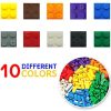 51tR1jF4emL._AC_.jpg WYSWYG Briques de Construction de 1000 Pièces, Building Bricks Block Ensemble de Blocs pour Enfants de 6 Ans Plus,Compatible avec Toutes Les Marques Principales, 10 Couleurs Classiques, 14 Formes