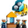 51tfby2EoKL._AC_.jpg LEGO 10932 Duplo Town La Boule De Démolition Jeu De Construction avec Camion, Grue Et Bulldozer, Jouets Enfants de 2 Ans Et Plus