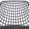 51urZqYdaL._AC_.jpg IDIMEX Lot de 4 chaises Lucia pour Salle à Manger ou Cuisine au Design Retro avec accoudoirs, Coque en Plastique Gris et 4 Pieds en métal laqué Noir