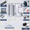 51utK29iuKL._AC_.jpg OIVO Support PS5 avec Ventilateur de Refroidissement at EU-Adaptateur pour PS5 console, Chargeur Manette PS5 avec Indicateur LED, Chargeur PS5 avec Stockage 12 disques de Jeu