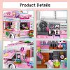 51vKhlzf8SS._AC_.jpg Jeux de Construction Enfant Camions Le Dessert 590 pièces Jeu de Construction 6 7 8 9 10 11 12 Ans Briques de Construction Roses Jouet Fille 6 Ans et+