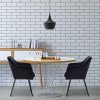 51vcJCIJ2L._AC_.jpg E-starain 1 Pièce Chaise de Salle à Manger Chaise de Cuisine Rétro Chaise de Salon Rembourrée en Velours,Pied en métal,Chaise avec Dossier et Accoudoirs,Noir