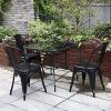 61NeHBPHSnL._AC_.jpg Lot de 4 chaises de salle à manger industrielles rétro en métal - Dossier amovible pour en faire des tabourets - Pour cuisine ou bar - Pour l’intérieur et l’extérieur - Antirouille et empilable