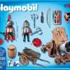 61OtYNpbR6L._AC_.jpg Playmobil - 6038 - Jeu de Construction - Chevalier Aigle + Canon Géant