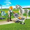 61PcYZ6opeL._AC_.jpg Playmobil - A1502721 - Jeu De Construction - Vétérinaire Avec Cheval