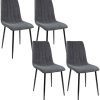 Albatros Chaises de Salle à Manger GARDA, Lot de 4, Albatros Chaises de Salle à Manger GARDA, Lot de 4, anthracite, testées SGS