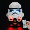 BRIKSMAX Kit d’éclairage à LED pour Lego Star Wars Stormtrooper Helmet - Compatible avec Lego 75276 Blocs de Construction Modèle- Pas inclure l’Ensemble Lego