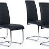 IDMarket - Lot de 4 chaises MIA Noires pour Salle IDMarket - Lot de 4 chaises MIA Noires pour Salle à Manger