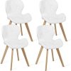 IDMarket - Lot de 4 chaises ROBINE Blanches pour Salle IDMarket - Lot de 4 chaises ROBINE Blanches pour Salle à Manger