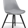 Julian Bowen Lot de 2 chaises de Salle à Manger Julian Bowen Lot de 2 chaises de Salle à Manger Moderne/Industriel. Taille Unique Noir/Gris