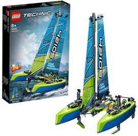 LEGO 42105 Technic Le Catamaran, Maquette Bateau 2-en-1 Jouet Fille et Garçon de 8 Ans et Plus, Kit de Construction
